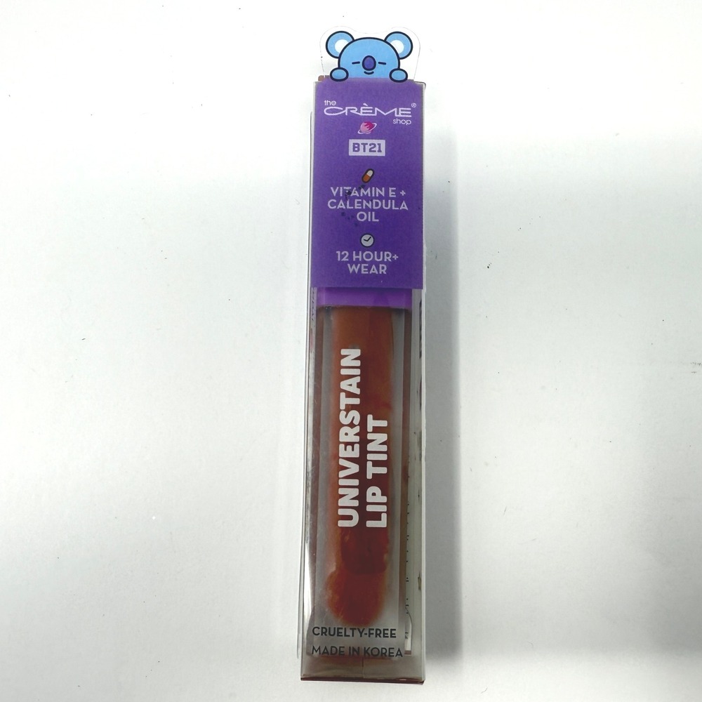 The Creme Shop BT21 Universtain Lip Tint Rusty Rose Vitamin E Calendula Oil